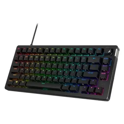 Klawiatura gamingowa HyperX Alloy Rise 75 HyperX Red (linear) przewodowa mechaniczna podświetlana czarna