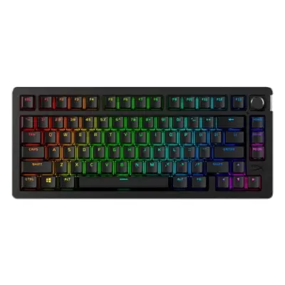 Klawiatura gamingowa HyperX Alloy Rise HyperX Red (linear) bezprzewodowa mechaniczna podświetlana czarna