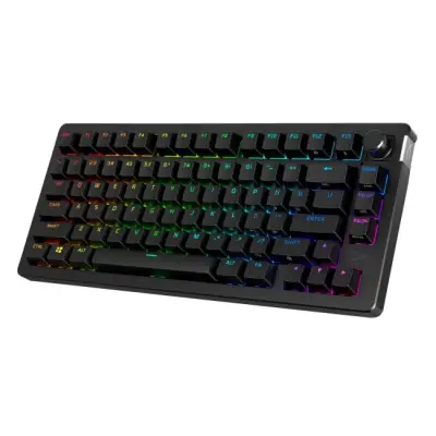 Klawiatura gamingowa HyperX Alloy Rise HyperX Red (linear) bezprzewodowa mechaniczna podświetlana czarna