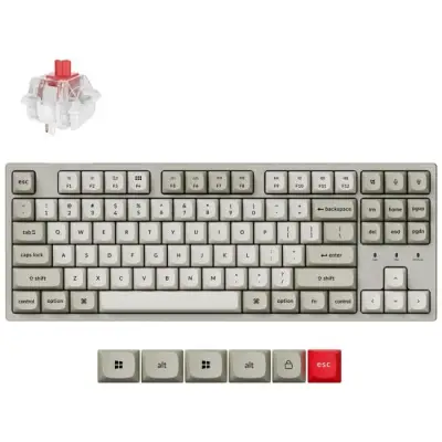 Keychron C1PX-M1 80% TKL Super Red Switch Hot-Swap