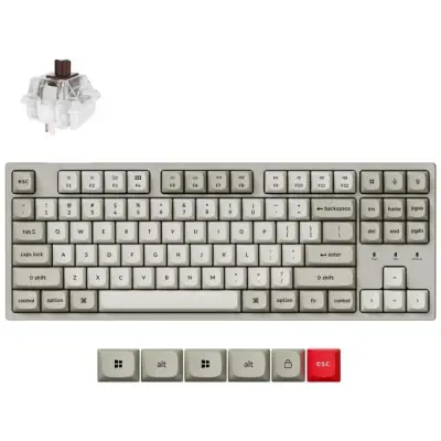 Keychron C1PX-M3 80% TKL Super Brown Switch Hot-Swap