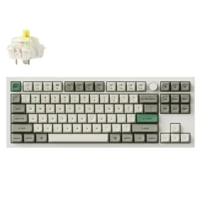 Keychron Q3M-P4 80% TKL Gateron Jupiter Banana Switch Shell White