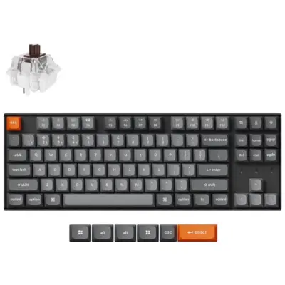 Keychron K8M-H3 80% TKL Super Brown Switch RGB Hot-Swap Black