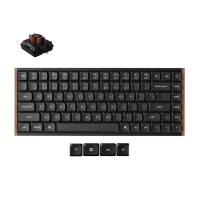 Klawiatura gamingowa Keychron K3U-H3 75% Milk POM Brown Switch 8K