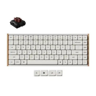 Klawiatura gamingowa Keychron K3U-Q3Z 75% Milk POM Brown Switch 8K