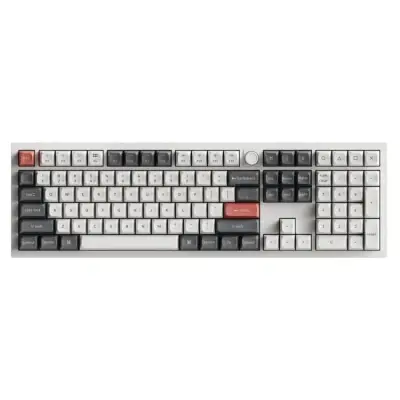 Klawiatura gamingowa Keychron Q6U-P3 100% Milk POM Brown Switch RGB Hot-Swap 8K