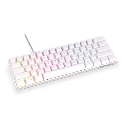 Klawiatura gamingowa Krux Qara 60% przewodowa mechaniczna Outemu Red podświetlana biała