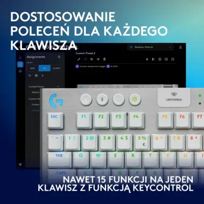 Logitech G915 X TKL Tactile Biała