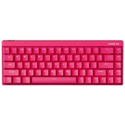 Klawiatura gamingowa Mchose Ace 68 Air Mount Tai Magnetic Switch GT przewodowa magnetyczna podświetlana czerwona