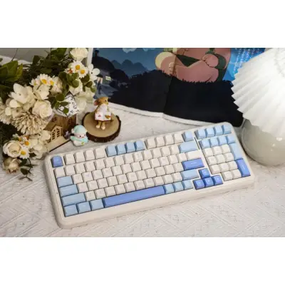 Klawiatura gamingowa Mchose K99 MCHOSE Icy Creamsicle bezprzewodowa mechaniczna podświetlana niebieski