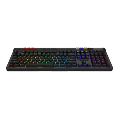 Klawiatura gamingowa MSI Strike Pro Wireless Kailh Midnight Pro Silent Tactile bezprzewodowa mechaniczna podświetlana czarna