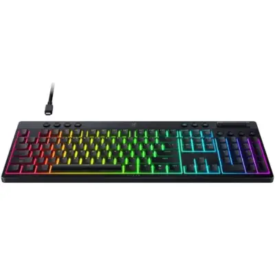 Klawiatura gamingowa Razer BlackWidow V4 HyperSpeed Razer Yellow bezprzewodowa mechaniczna podświetlana czarna