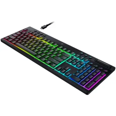 Klawiatura gamingowa Razer BlackWidow V4 HyperSpeed Razer Yellow bezprzewodowa mechaniczna podświetlana czarna