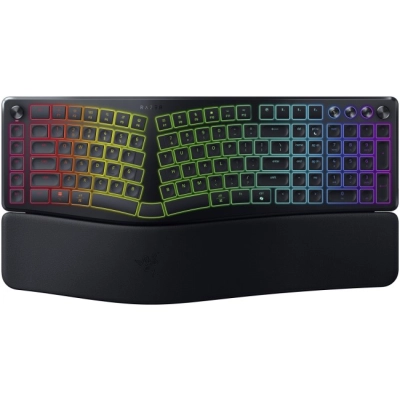Klawiatura Razer Pro Type Ergo US bezprzewodowa 100% (full-size) podświetlana czarna