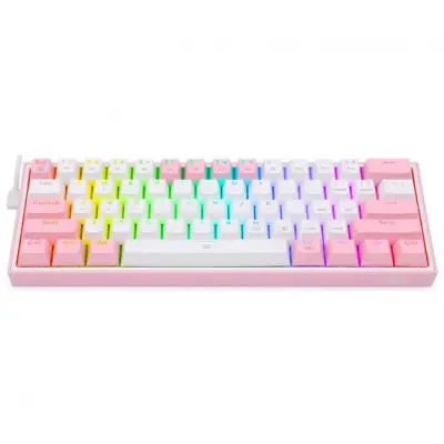 Redragon K617 Fizz RGB white/pink