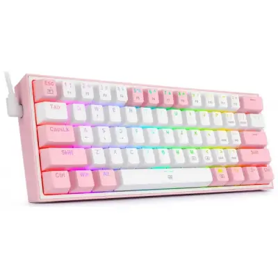 Redragon K617 Fizz RGB white/pink