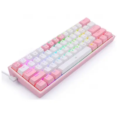Redragon K617 Fizz RGB white/pink