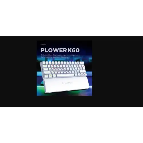 Rampage PLOWERK60 Blue Switch Biała