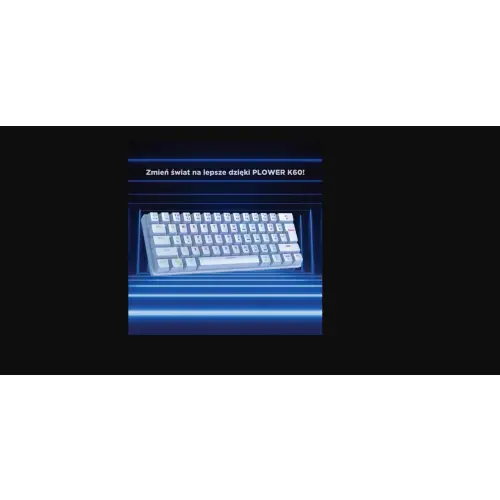 Rampage PLOWERK60 Blue Switch Biała