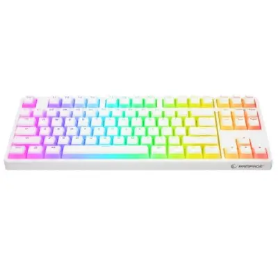 Rampage mechaniczna TKL GHOST Huano Red Switch biała