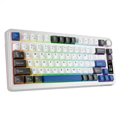 Rampage Quell Pro bezprzewodowa klawiatura mechaniczna Ekran, Gasket, Hot-Swap 2,4G + BT