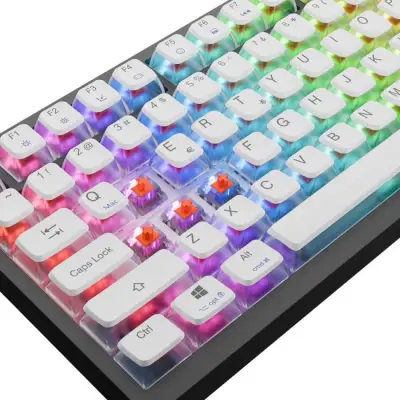 Klawiatura gamingowa Rampage Zenith Pro 8000Hz przewodowa magnetyczno-mechaniczna podświetlana czarna