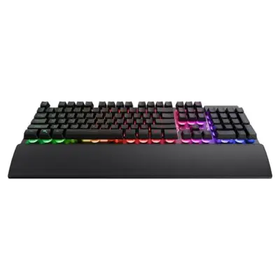 Rampage Fortuna Zestaw gamingowy klawiatura z podkładką i mysz 12800 DPI, czarny