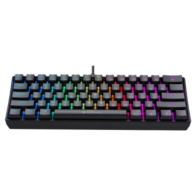 Klawiatura gamingowa Tracer GameZone Claws 61 przewodowa mechaniczna podświetlana czarna