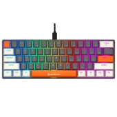 Klawiatura gamingowa Tracer GameZone Claws 61 przewodowa mechaniczna podświetlana szara