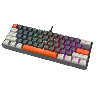 Klawiatura gamingowa Tracer GameZone Claws 61 przewodowa mechaniczna podświetlana szara
