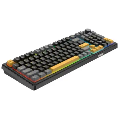 Klawiatura gamingowa White Shark Excalibur czarna KTT Wine Red RGB Hot-Swap