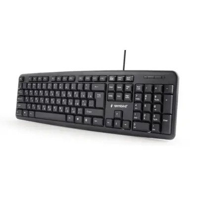 Klawiatura Gembird KB-U-103-RU przewodowa 100% (full-size) czarna
