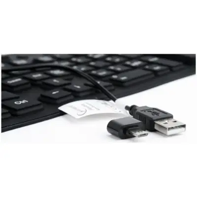 GEMBIRD silikonowa elastyczna wodoodporna USB z funkcją OTG czarna