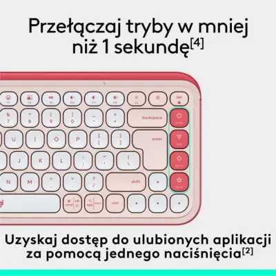 Logitech POP ICON Keys Różowy