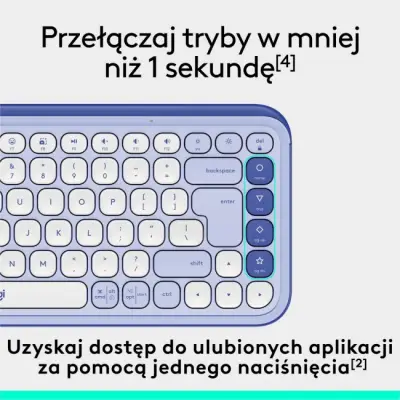 Logitech POP ICON Keys Fioletowy
