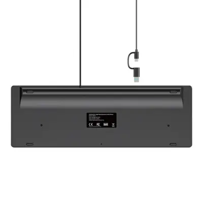 Klawiatura Unitek SlimTap przewodowa 96% szara