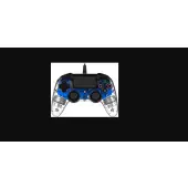 NACON PS4 Pad przewodowy Compact - świecący niebieski