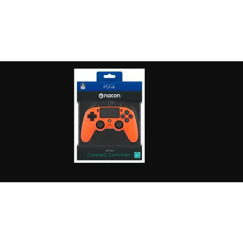 NACON PS4 Pad przewodowy Compact - pomarańczowy