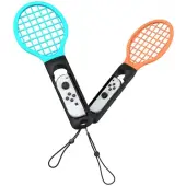 YAXO Tennis Pro Set do Joy-Con Nintendo Switch/Nintendo Switch 2 Inferno Orange&amp;Hydro Blue