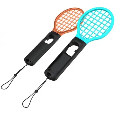 YAXO Tennis Pro Set do Joy-Con Nintendo Switch/Nintendo Switch 2 Inferno Orange&Hydro Blue