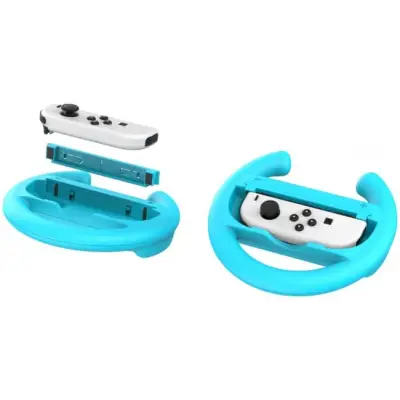YAXO Wheels Set do Joy-Con Nintendo Switch/Nintendo Switch 2 Inferno Orange&Hydro Blue
