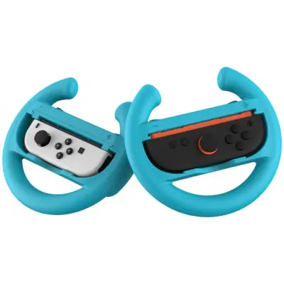 YAXO Wheels Set do Joy-Con Nintendo Switch/Nintendo Switch 2 Inferno Orange&Hydro Blue