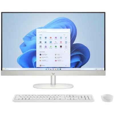 HP All-in-One 27 - Ryzen AI 5 330 27'' 16GB 512GB Win11 Enterprise Biały