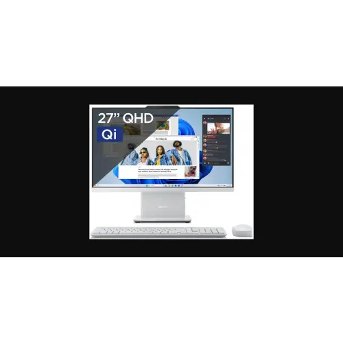 Lenovo IdeaCentre AIO 3 27 - Core i5-13420H 27''-QHD-99% sRGB 16GB 1TB Indukcja Win11Home Cloud Grey