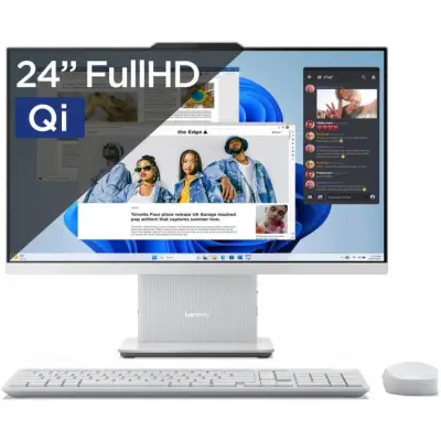 Lenovo IdeaCentre AIO 3 24 - Core i5-13420H 23,8''-FHD-99% sRGB-Dotyk 16GB 1TB Indukcja W11H Cloud Grey