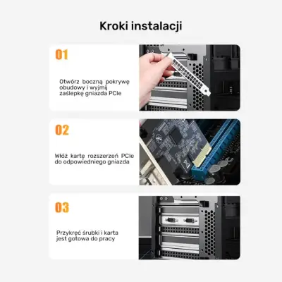 Unitek PCI Express kontroler 2x RS-232