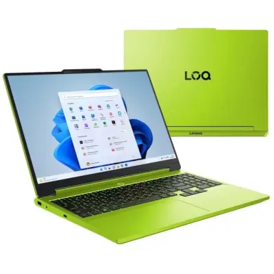 Lenovo LOQ 15 - Ryzen 7 250 15,3" WUXGA 165Hz 16GB 512GB Win11 Enterprise RTX5050 Zielony