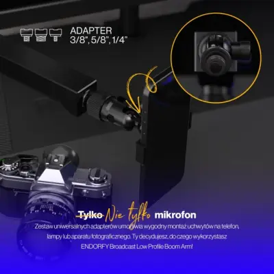ENDORFY Broadcast Low Profile Boom Arm