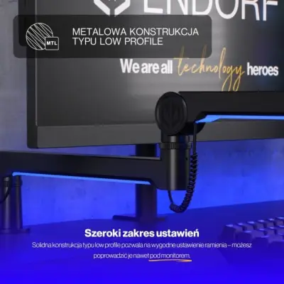 ENDORFY Broadcast Low Profile RGB Boom Arm