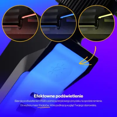 ENDORFY Broadcast Low Profile RGB Boom Arm